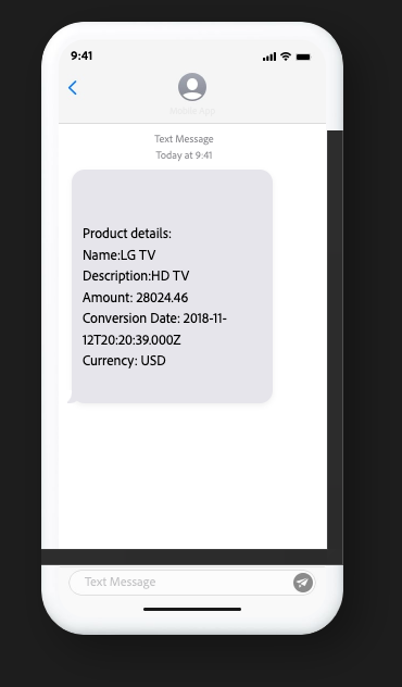 AJO SMS Personalization